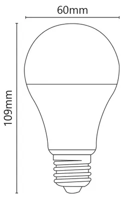 Zdjęcie produktu dla Klasyczna żarówka LED 10W E27 12-24V 3000K