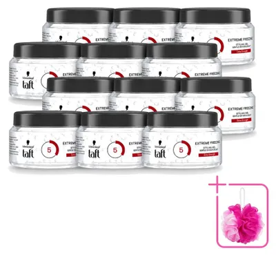 Obrázek produktu pro 12 kusů gely Taft Extreme Freezing Styling Gel – pro dokonalou fixaci – 200 ml – výhodný balení