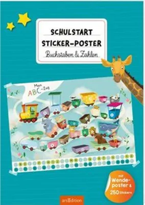 Obrázok produktu pre Schulstart-Sticker-Poster Buchstaben & Zahlen