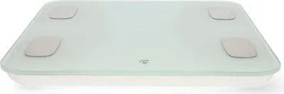 Productafbeelding van Nedis SmartLife, elektronische personenweegschaal, 180 kg, 100 g, wit, kg, lb, rechthoekig