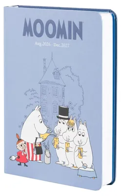 Zdjęcie produktu dla Planer akademicki Mumin, rok akademicki 2026/27, format A6 *Wersja angielska*
