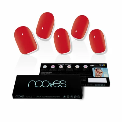 Produktbild von Falsche Nägel Nooves Crimson red Gel Selbstklebend Rot