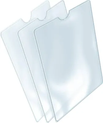 Image de Herma 5014 Pochettes pour cartes d'identité - 65x100 mm pour cartes de retraite, gaufrées, indélébiles