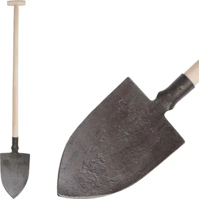 Immagine prodotto di Vanga Gardex 1250 g, forgiata, a punta, manico in legno a T