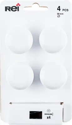 Immagine prodotto di Set di 4 pomelli per mobili rotondi in porcellana lucida H.27 x L.35 x P.35 mm