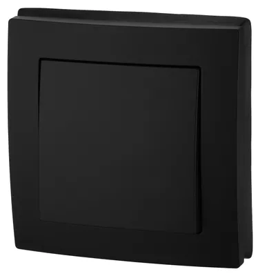 Immagine prodotto di Interruttore bipolare da incasso, grado di protezione IP44, serie Aqua, colore nero