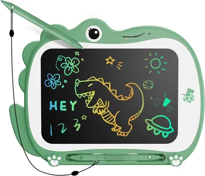 Immagine prodotto di Tavoletta grafica LCD a forma di dinosauro da 8,5 pollici, lavagna, giocattolo per bambini, giocattolo educativo, regalo per compleanno, Natale, giocattoli