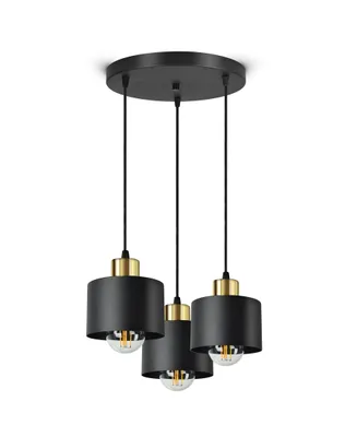 Zdjęcie produktu dla Lampa Sufitowa Żyrandol Plafon Classic Spot EZ3 LED E27 Black Gold