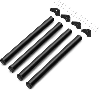 Produktbild von Höhenverstellbare Tischbeine im 4er-Set, schwarz