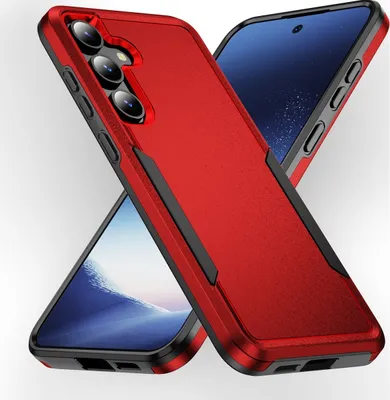 Produktbild von Mobigear Heavy Armor  Samsung Galaxy S24 Plus Hülle Hardcase Backcover Stoßfest - Rot