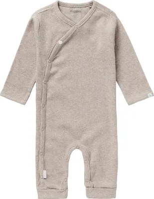 Produktbild von Noppies Nevis Rib Strampelanzug Taupe Melange Gr. 62