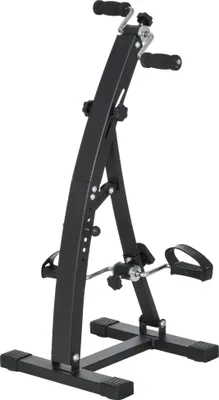 Produktbild von HOMCOM Rower treningowy z pedałami dla seniorów Stalowy Czarny 41 x 50 x 96 cm