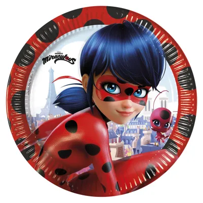 Produktbild von Miraculous Ladybug 8 große Teller