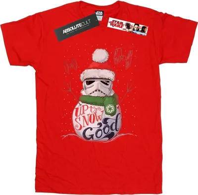 Produktbild von Star Wars - "Up To Snow Good" T-Shirt für Herren BI46449 (M) (Rot)