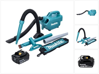 Produktbild von Makita DCL 184 M1 Akku Staubsauger 18 V 54 mbar 0,5 l + 1x Akku 4,0 Ah - ohne Ladegerät