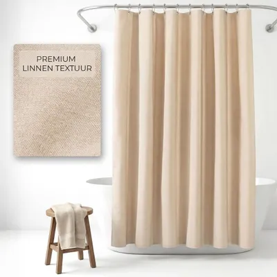 Produktbild von Duschvorhang, 180x200 cm, Beige
