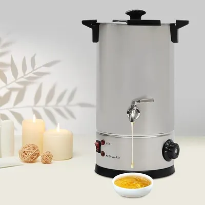 Immagine prodotto di Apparecchio per sciogliere la cera da 10 litri, kit per la produzione di candele con rubinetto, 30-110?, ideale per la realizzazione di candele fai-da-te