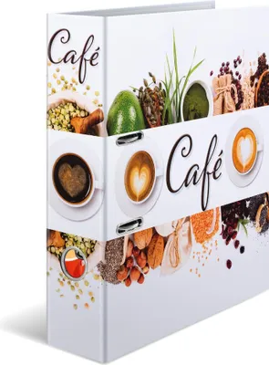Image de HERMA 19565 : Classeur A4 avec motif café