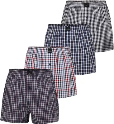Produktbild von Götzburg Herren 4er Pack American Boxershorts 100% Gewebte Baumwolle Größe: 9