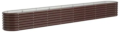 Produktbild von vidaXL Hochbeet Verzinkter Stahl 332x40x36 cm Braun