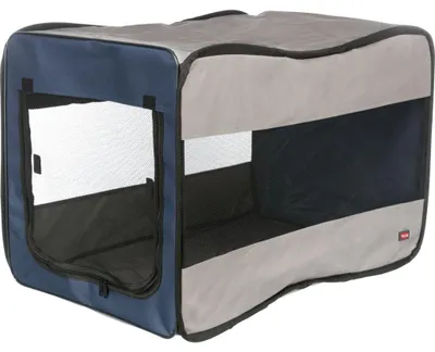 Produktbild von TRIXIE Hundebox Twister - blau/grau - 50 × 52 × 76 cm