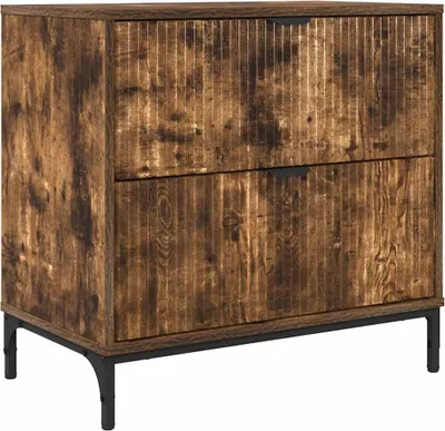 Obrázok produktu pre Nočný stolík Tmavý dub 63.5 x 36 x 61 cm Kompozitné drevo