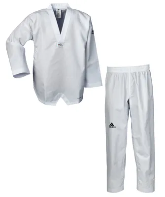 Produktbild von adidas Taekwondo-Anzug adiChamp IV, weißes Revers 140
