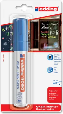 Produktbild von Edding 4090, Blau, Meißel, Geruchlos, 1 Stück(e)