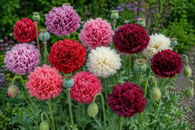 Produktbild von SaatPilot Papaver somniferum 'Paeoniflorum' 10.000 Samen Schlafmohn