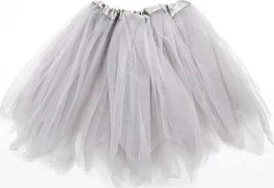 Produktbild von Tütü Tüllrock Ballett gezackt Junggesellenabschied Karneval Fasching Erwachsen 45cm 5 Lagen Grau