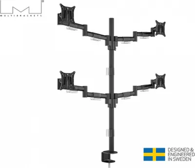 Immagine prodotto di Multibrackets MB-5891 Supporto per 4 monitor, 15"-30", max. 8 kg/schermo, nero