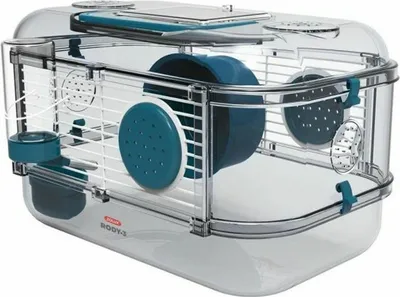 Image de Cage hamster Rody 3 MINI bleu 33x21x18cm Zolux