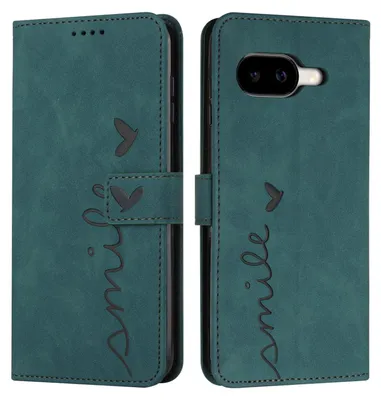 Produktbild von Google Pixel 10a Hülle - Coverup Smile Klapphülle - Grün