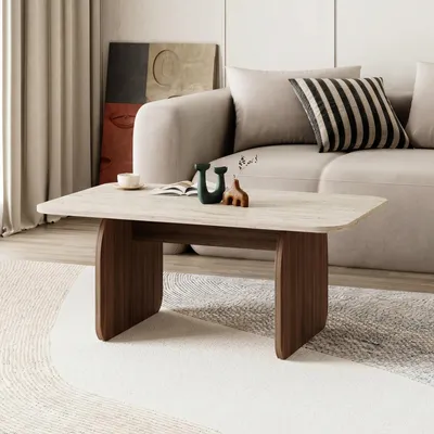 Produktbild von Skye Decor, Hochwertiger Nesting Tisch (3 Teile) - Saphir Eiche, 100 cm | 100% Melamin
