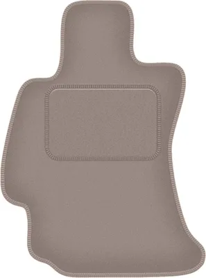 Produktbild von Fahrerfußmatte Velours beige passend für Subaru Forester IV (2013-, SUV) – mit Befestigungen – passgenau