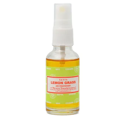 Produktbild von Satya Duftspray, Duftöl - Naturdüfte für Aromatherapie, Raumduft, Diffuser, Duftlampe, Autoduft (10ml), Spray Lemon Grass