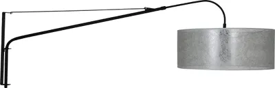 Produktbild von Steinhauer Wandleuchte Elegant Classy 1-flammig Schwarz Matt/ Silber 120x40cm