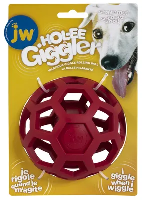 Produktbild von JW HOL-ee Giggler, Verfolgungsspielzeug für Hunde, Kauspielzeug, Durchmesser 11,5 cm
