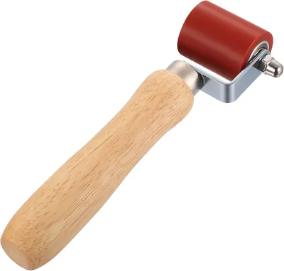 Produktbild von Nahtroller 40 mm, Silikon, Holzgriff, hitzebeständig, für Kleben und Schweißen