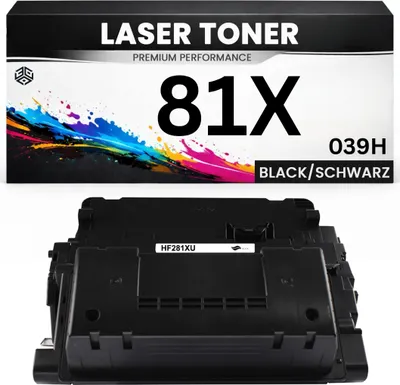 Produktbild von Toner kompatibel für HP CF281X / Cartridge 039H(81X) Canon i-SENSYS  LBP351dn/LBP352dn LaserJet Enterprise MFP M630h/M630dn/M630f/M630z/M605/M606/M630 in Schwarz