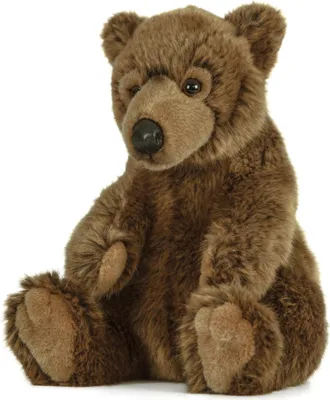 Image de Living Nature Doudou Ours brun 25 cm durable en peluche