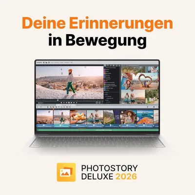 Produktbild von MAGIX Photostory Deluxe 2026 Fotosoftware, GPU-optimiert