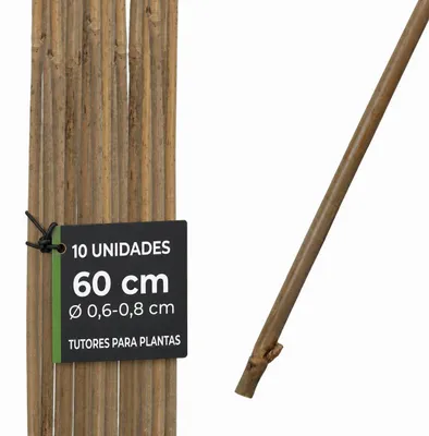 Imagen del producto de Tutor para plantas Garden KBT 600/6-8 mm, bambú, paquete de 10 unidades