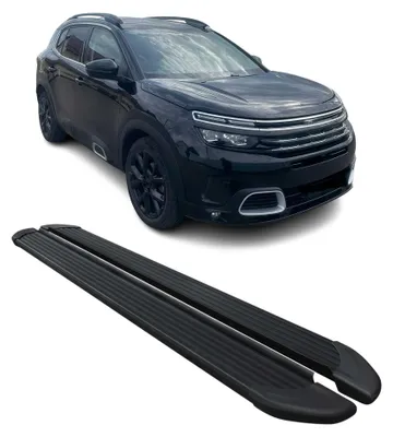 Produktbild von Schweller Trittbretter Schweller für Citroen C5 Aircross 2018-2025 Alu Schwarz, KI-generiertes Bild