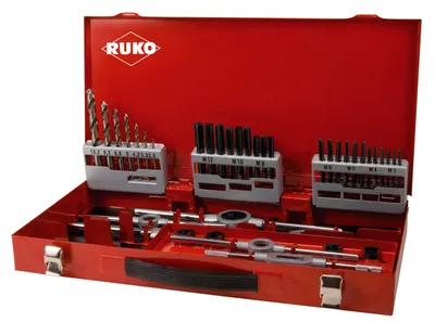 Gewindeschneidwerkzeug-Set HSSCo, metrisch, 5% Kobalt