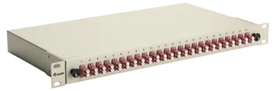Immagine prodotto di Equip 24-Port Glasfaser-Spleißbox, LC-Duplex, OM4, 1 HE, ausgestattet, Grau