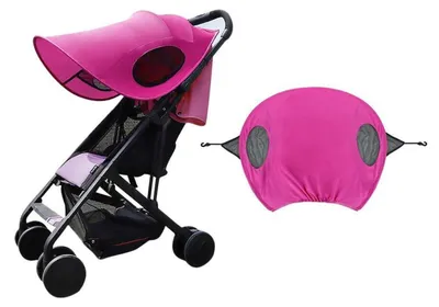 Produktbild von Kinderwagen Sonnensegel mit UV Schutz, verstellbar, faltbar, lila
