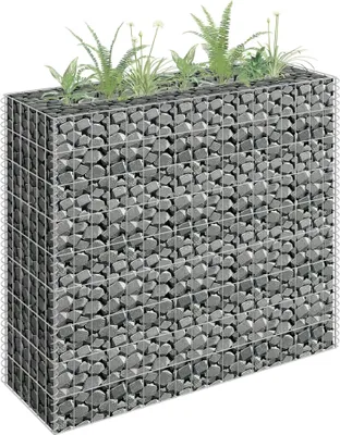 Produktbild von Ankonbej Gabionen-Hochbeet Verzinkter Stahl 90×30×90 cm