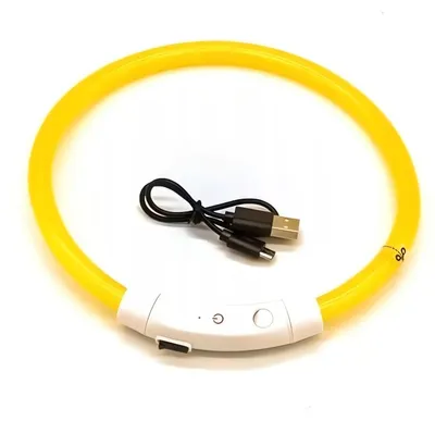 Obrázek produktu pro Verk 19327 LED svítící obojek pro kočku a psa 50 cm bílý
