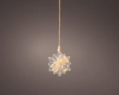 Produktbild von Lumineo Micro LED Stern transparent 25 cm